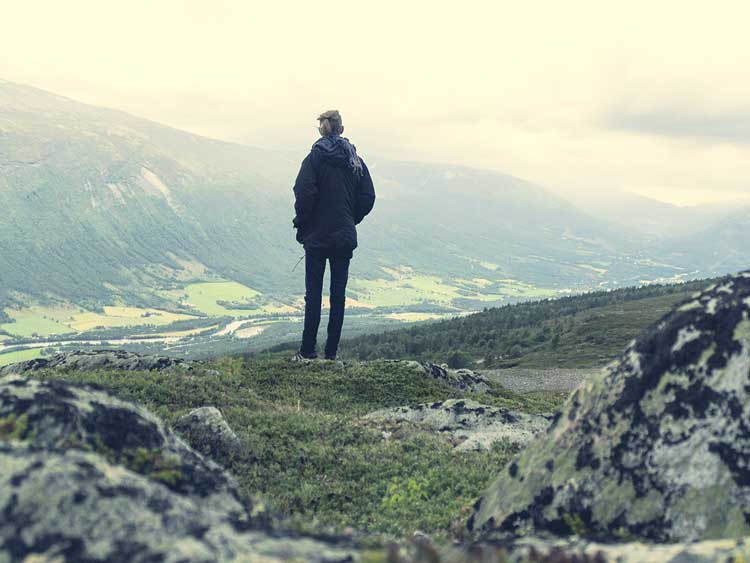 woman with a view